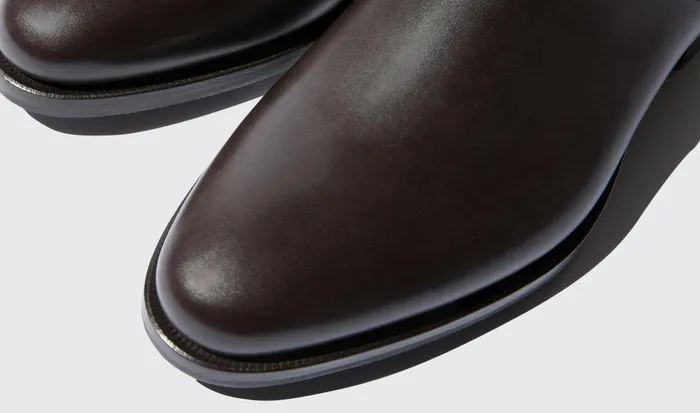 Scarosso Chelsea Boots Men Giancarlo Moro Dark Brown Calf