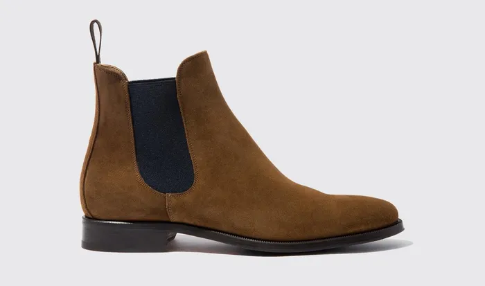 Scarosso Chelsea Boots Men Giancarlo Tabacco Tobacco Suede