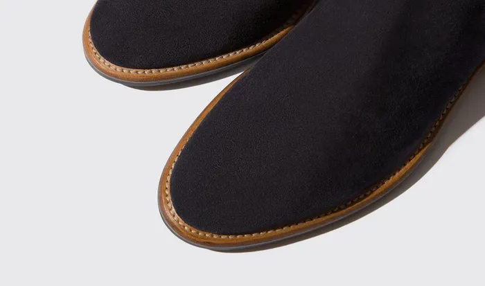 Scarosso Chelsea Boots Women Bruna Blu Blue 8211 Suede