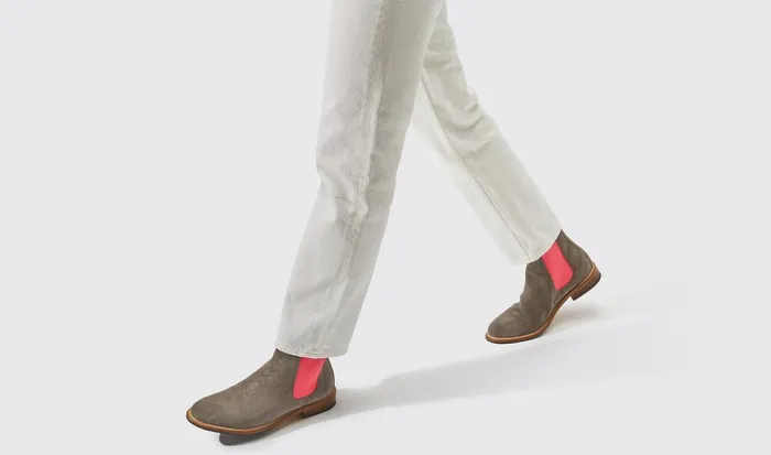 Scarosso Chelsea Boots Women Bruna Grey 8211 Suede