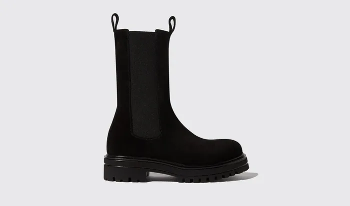 Scarosso Chelsea Boots Women Naomi Black Suede Black 8211 Suede