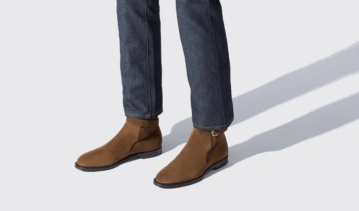Scarosso Jodhpur Boots Men Taylor Tobacco Tobacco 8211 Suede