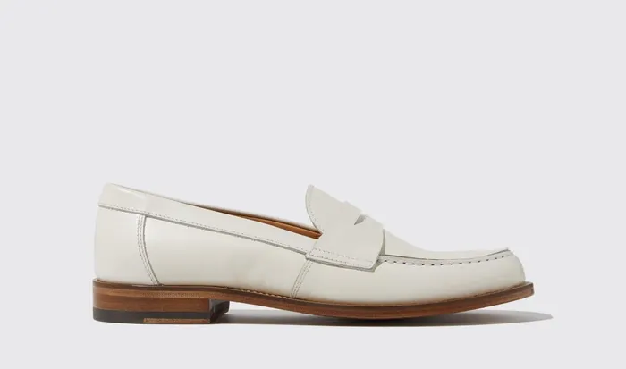 Scarosso Loafers Women Harper White White 8211 Calf Leather