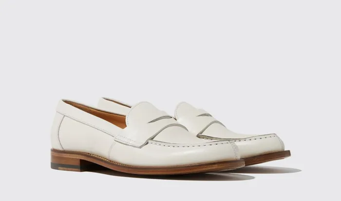 Scarosso Loafers Women Harper White White 8211 Calf Leather