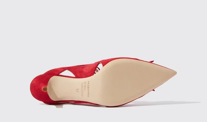 Scarosso Pumps Women Kiss Red 8211 Suede