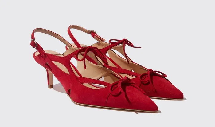 Scarosso Pumps Women Kiss Red 8211 Suede