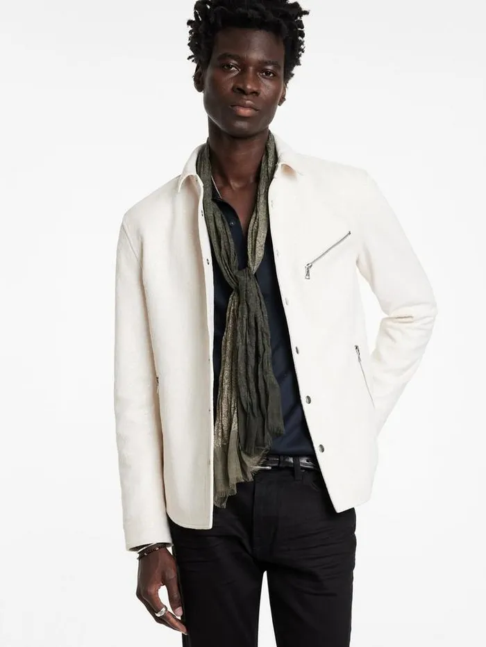 Scarves and Ties Men John Varvatos DANE SCARF Teakwood