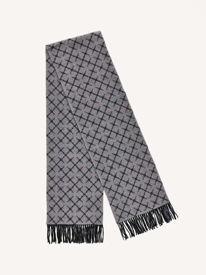 Scarves Women By Malene Birger Ortega CashmereBlend Scarf Light Grey Melange