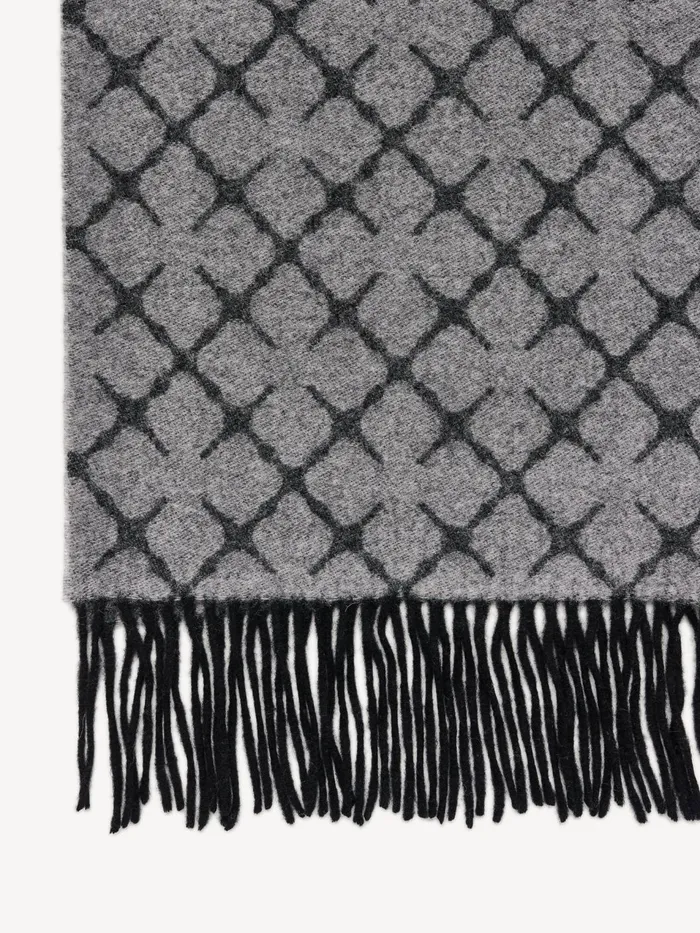 Scarves Women By Malene Birger Ortega CashmereBlend Scarf Light Grey Melange