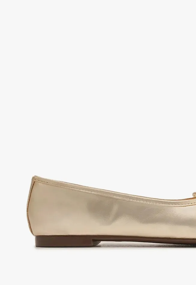 Schutz Shoes Ballerinas Women Arissa Gold Schutz Shoes Ballerinas Women Arissa Gold