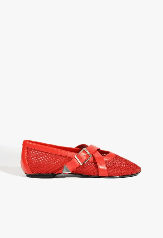 Schutz Shoes Ballerinas Women Nadine Ballet Flat Red