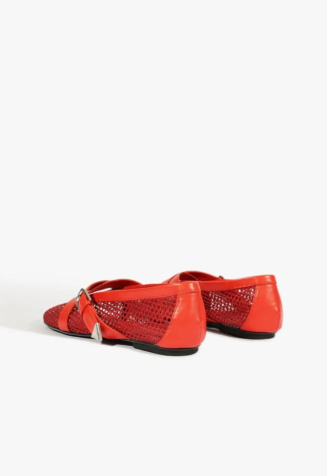 Schutz Shoes Ballerinas Women Nadine Ballet Flat Red