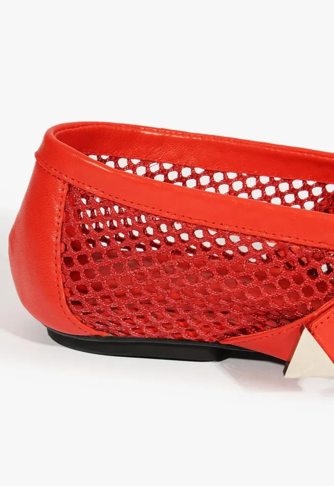 Schutz Shoes Ballerinas Women Nadine Ballet Flat Red