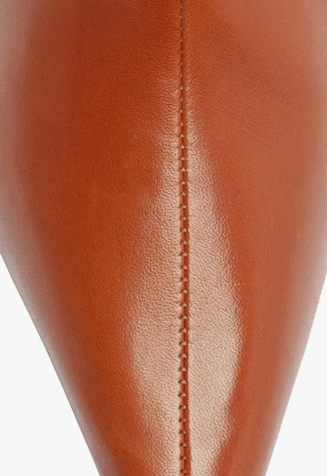 Schutz Shoes Booties Women Mikki Mid Bootie Brown