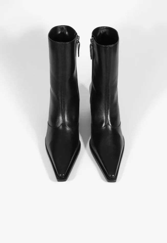 Schutz Shoes Booties Women Raffaela Mid Bootie Black