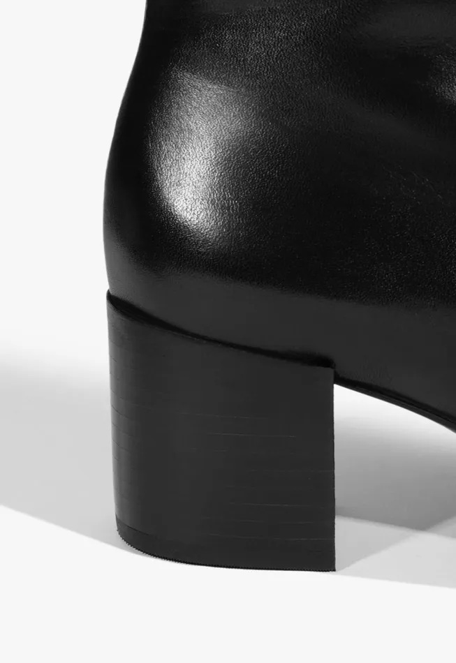 Schutz Shoes Booties Women Raffaela Mid Bootie Black