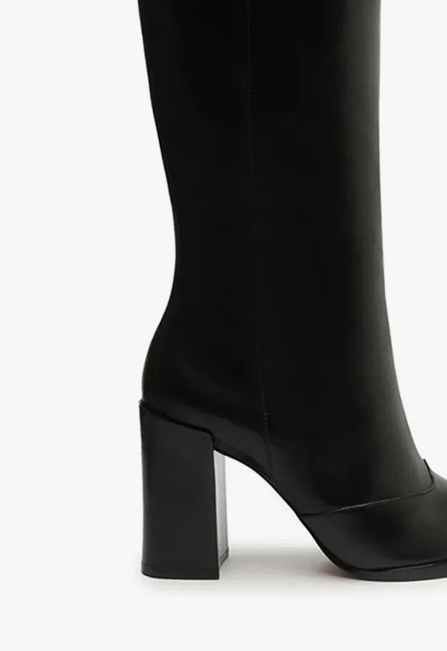 Schutz Shoes Boots Women Raffaela Up Leather Boot Black