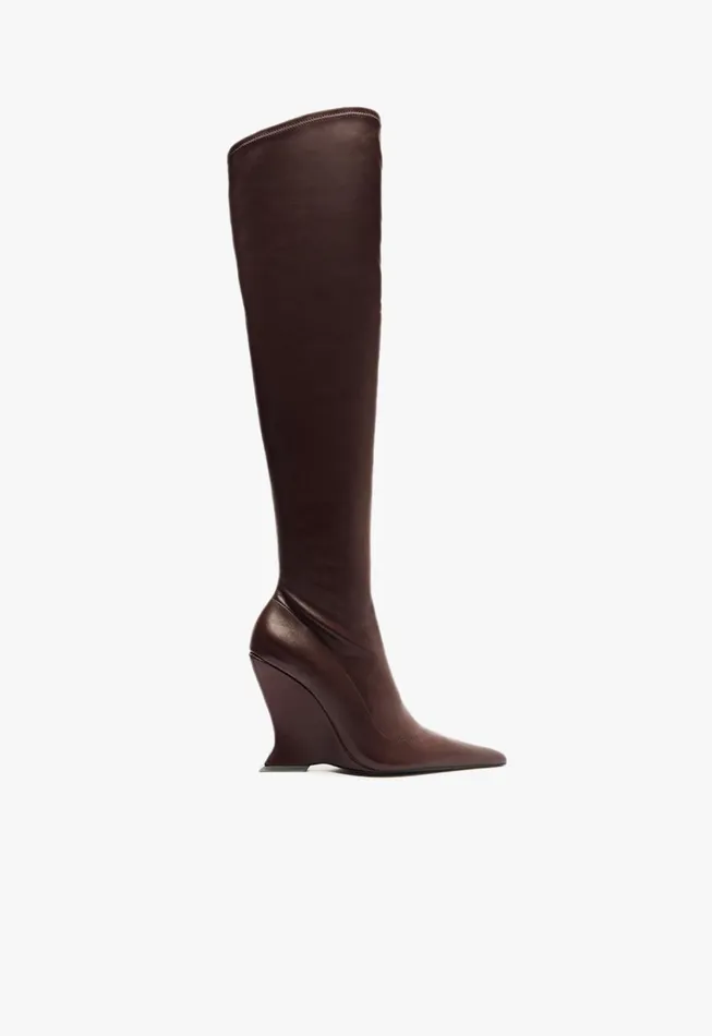 Schutz Shoes Boots Women Siena Over The Knee Boot Red