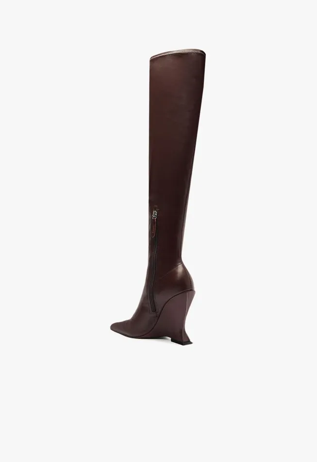 Schutz Shoes Boots Women Siena Over The Knee Boot Red