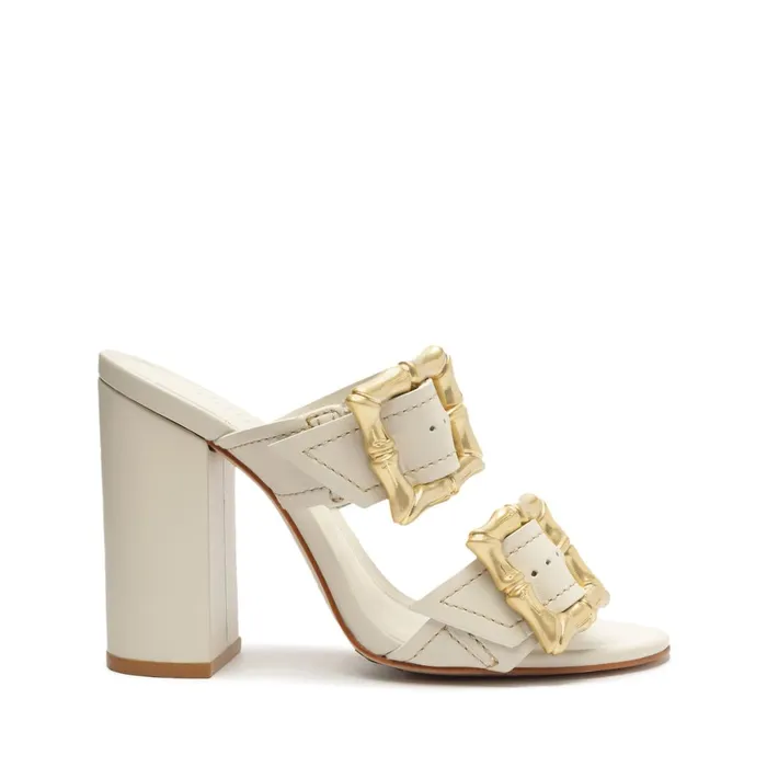 Schutz Shoes Enola Women Enola Leather Sandal Pearl
