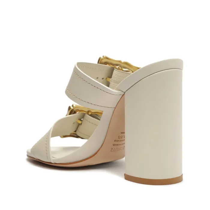 Schutz Shoes Enola Women Enola Leather Sandal Pearl