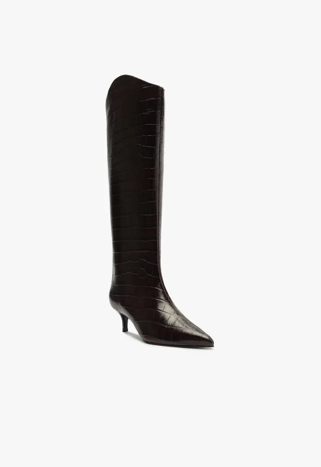 Schutz Shoes Maryana Boots Women Maryana Lo Wide Boot Brown