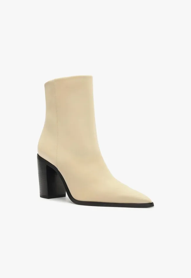 Schutz Shoes Mikki Boots Women Mikki Block Bootie Beige