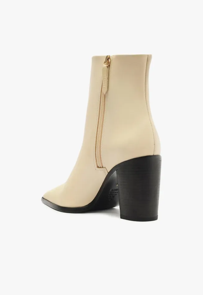 Schutz Shoes Mikki Boots Women Mikki Block Bootie Beige