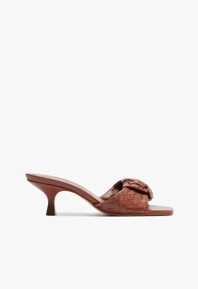 Schutz Shoes Mules Women Kareena Knot Mule Sandal Brown