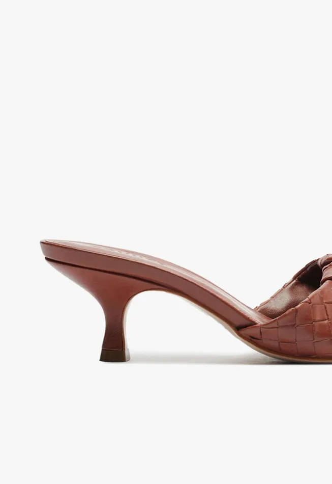Schutz Shoes Mules Women Kareena Knot Mule Sandal Brown
