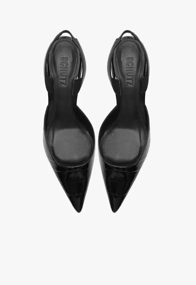 Schutz Shoes Women Paola Mid Sling Pump Black