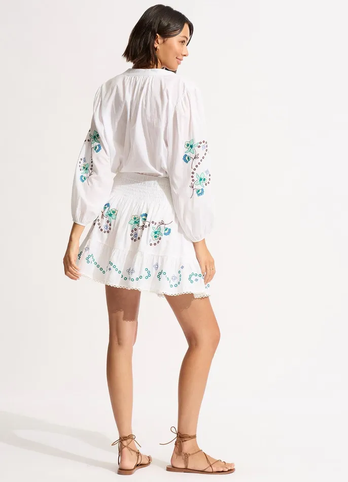 Seafolly Eden Embroidery Top 8211 White Women Tops Seafolly Eden Embroidery Top 8211 White Women Tops