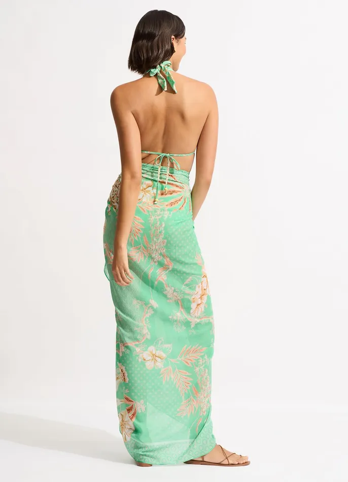 Seafolly Eden Sarong 8211 Mint Women Skirts and Sarongs Seafolly Eden Sarong 8211 Mint Women Skirts and Sarongs