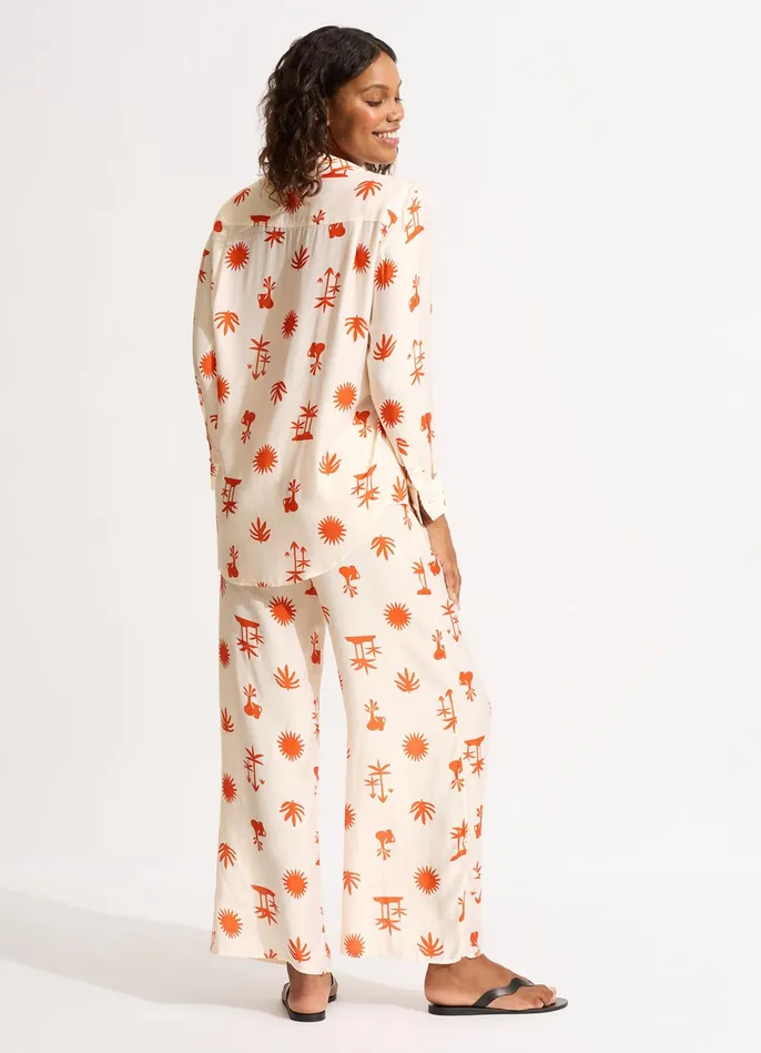 Seafolly La Palma Silk Shirt 8211 Tamarillo Women Tops Seafolly La Palma Silk Shirt 8211 Tamarillo Women Tops