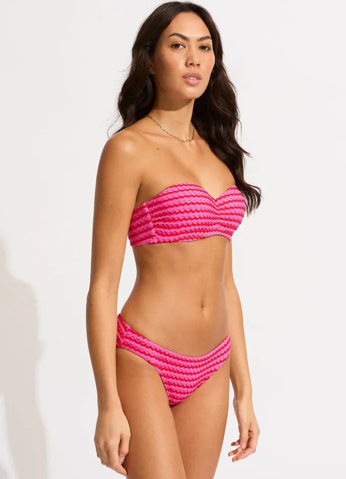 Seafolly Mesh Effect Hipster Bikini Bottom 8211 Chilli Red Women Hipster