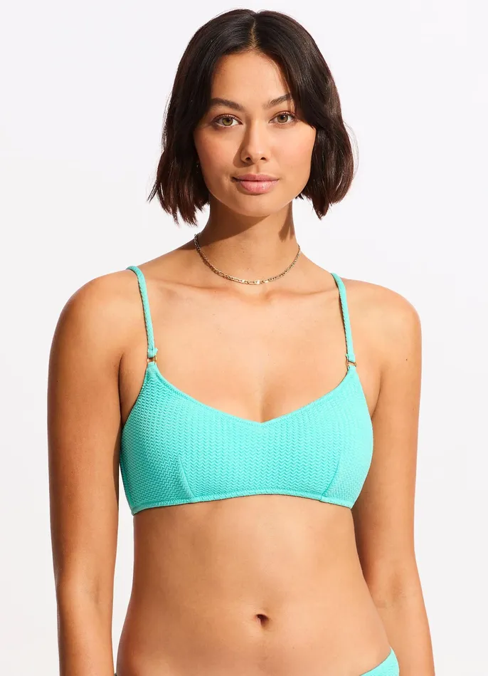 Seafolly Sea Dive Bralette 8211 Aruba Blue Women Bralette