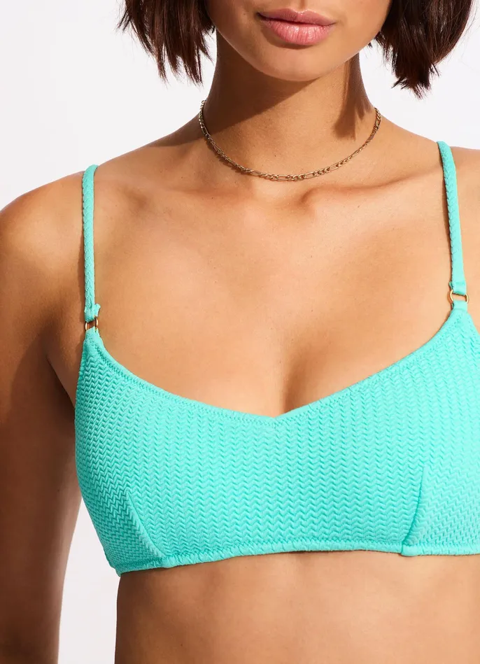 Seafolly Sea Dive Bralette 8211 Aruba Blue Women Bralette