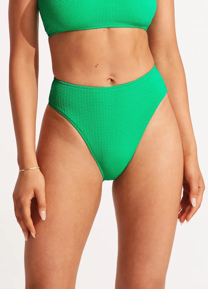 Seafolly Sea Dive High Rise Pant 8211 Jade Women High Waisted