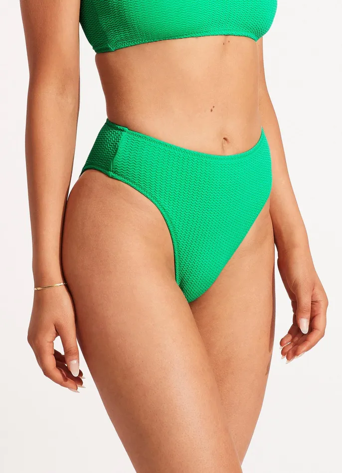 Seafolly Sea Dive High Rise Pant 8211 Jade Women High Waisted