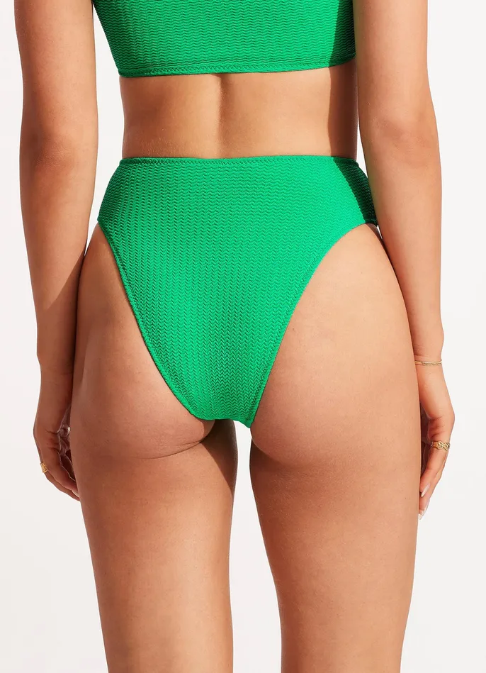 Seafolly Sea Dive High Rise Pant 8211 Jade Women High Waisted