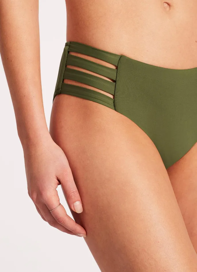 Seafolly Seafolly Collective Multi Strap Hipster Pant 8211 Olive Women Hipster