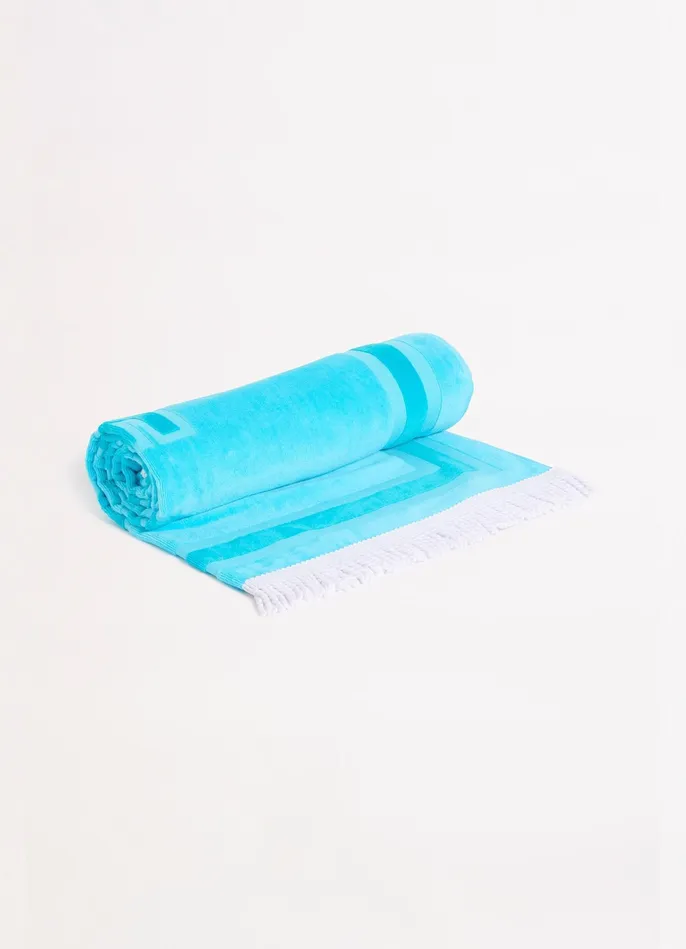 Seafolly Summer Solstice Towel 8211 Atoll Blue Women Beach Towels Seafolly Summer Solstice Towel 8211 Atoll Blue Women Beach Towels