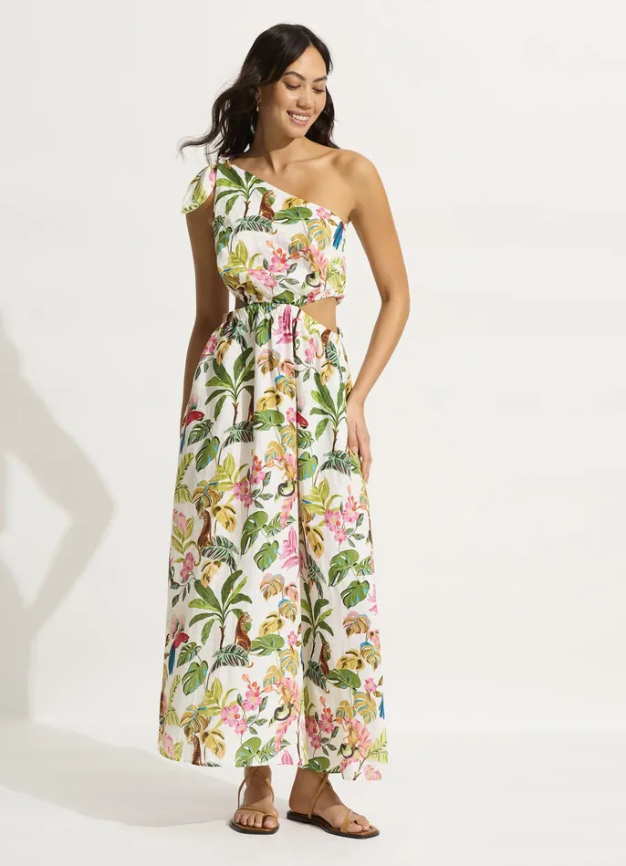 Seafolly Tropica Midi Dress 8211 Ecru Women Beach Dresses