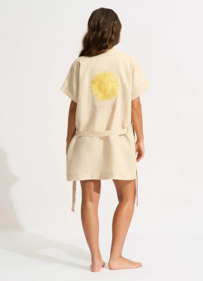 Seafolly Wish You Were Here Embroidered Robe 8211 Soleil Girls Accessories