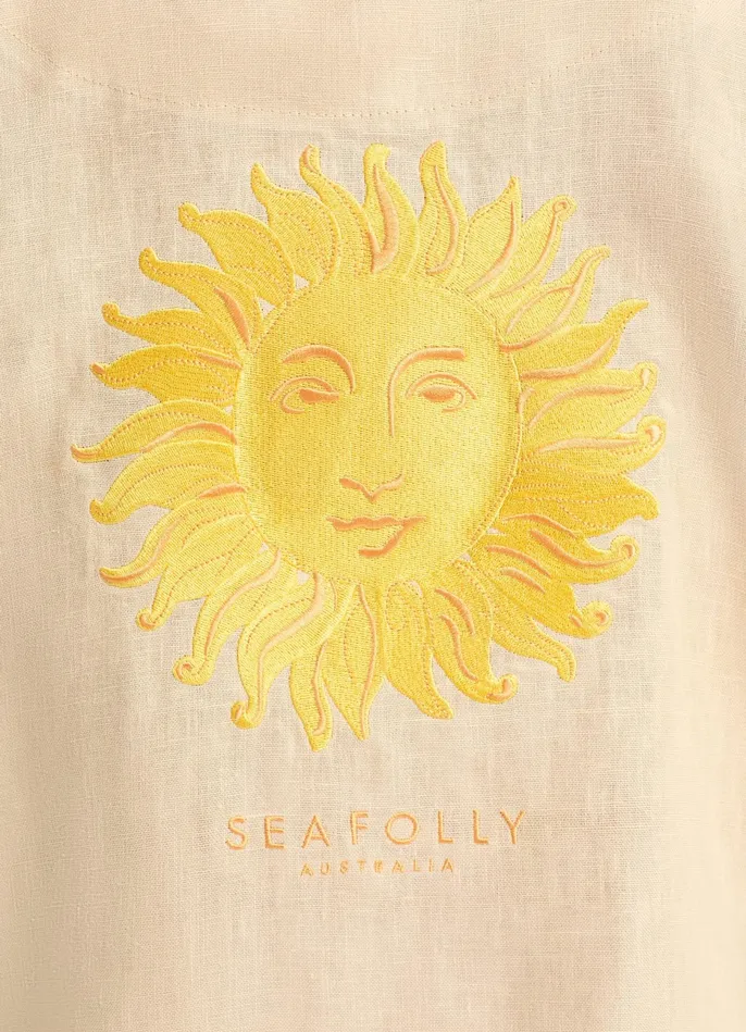 Seafolly Wish You Were Here Embroidered Robe 8211 Soleil Girls Accessories