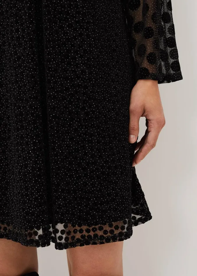 Sevina Spot Tunic Dress Black Women Phase Eight Dresses