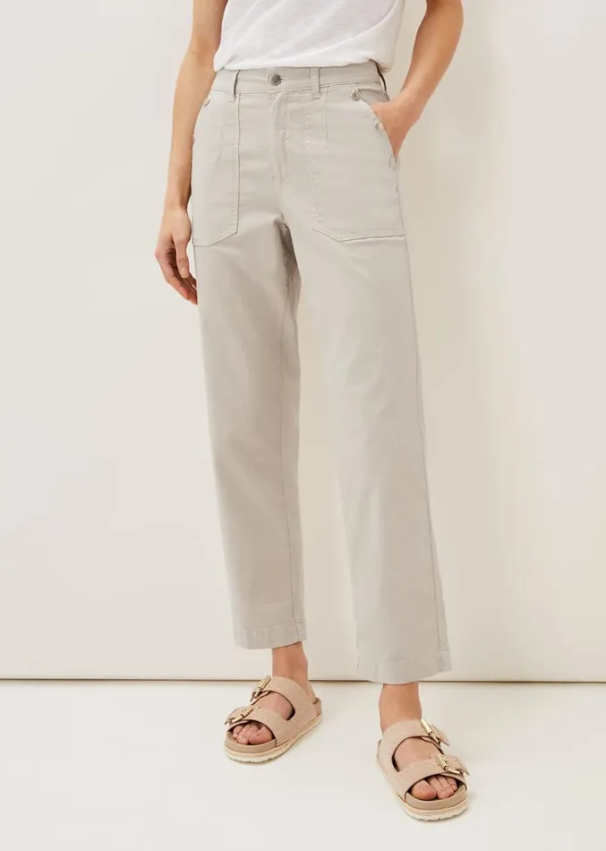 Sharon Chino Trousers Stone Women Phase Eight Trousers