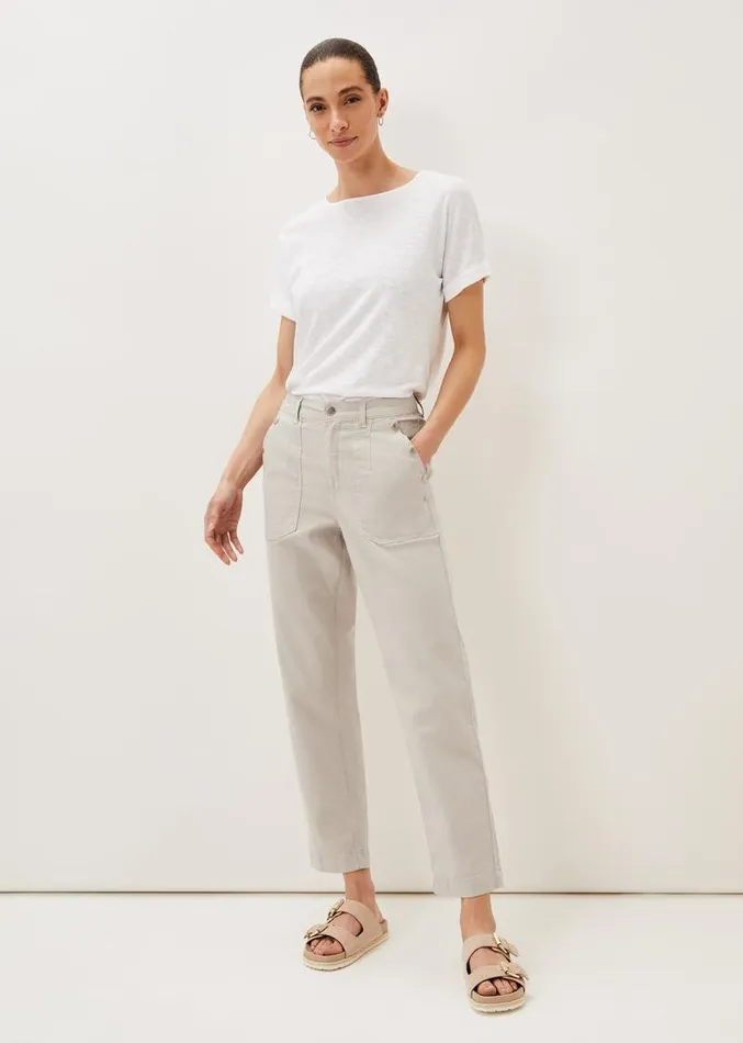 Sharon Chino Trousers Stone Women Phase Eight Trousers