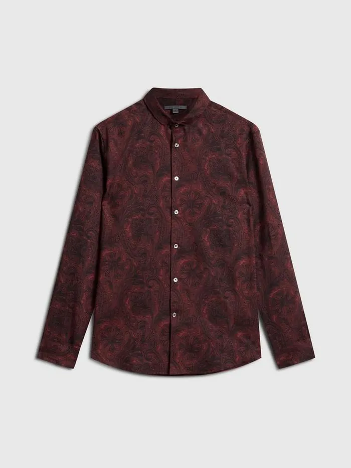 Shirts Men John Varvatos ORCHARD SHIRT Berry