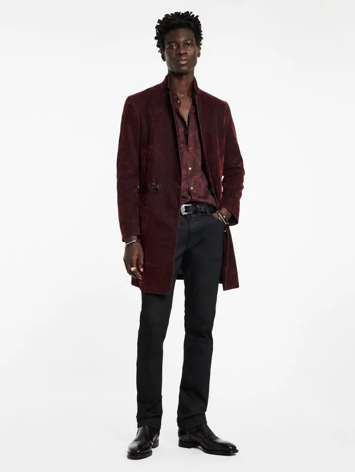 Shirts Men John Varvatos ORCHARD SHIRT Berry